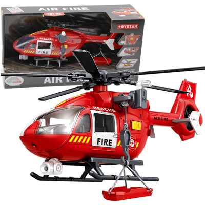 Sferazabawek Helikopter ratunkowy DUZY smiglowiec zabawka z hakiem efekty światło dźwięk z wciągarką Sferazabawek Helikopter ratunkowy DUZY smiglowiec zabawka z hakiem efekty światło dźwięk z wciągarką