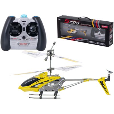 Żółty zdalnie sterowany helikopter Syma S107G - 3 kanały, aluminium, 10 minut lotu Żółty zdalnie sterowany helikopter Syma S107G - 3 kanały, aluminium, 10 minut lotu