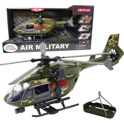 Sferazabawek Helikopter Śmigłowiec Wojskowy Militarny Hak Nosze Dźwięk Światło Sferazabawek Helikopter Śmigłowiec Wojskowy Militarny Hak Nosze Dźwięk Światło