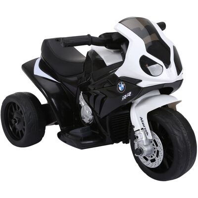 HOMCOM Elektryczny motocykl dziecięcy BMW S1000RR z muzyką i reflektorami, elektryczny motocykl dziecięcy dla dzieci w wieku 18-36 miesięcy, czarny HOMCOM Elektryczny motocykl dziecięcy BMW S1000RR z muzyką i reflektorami, elektryczny motocykl dziecięcy dla dzieci w wieku 18-36 miesięcy, czarny