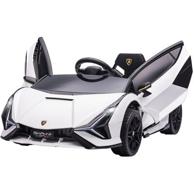 HOMCOM Pojazd dziecięcy 12V 2 tryby jazdy Lamborghini SIAN SUV samochód elektryczny zabawka z pilotem muzyka (MP3/USB) światło 37-60 miesięcy metal .. HOMCOM Pojazd dziecięcy 12V 2 tryby jazdy Lamborghini SIAN SUV samochód elektryczny zabawka z pilotem muzyka (MP3/USB) światło 37-60 miesięcy metal ..