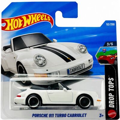 Mattel Hot Wheels 1:64 PORSCHE 911 TURBO CABRIOLET - JJJ22 Mattel Hot Wheels 1:64 PORSCHE 911 TURBO CABRIOLET - JJJ22