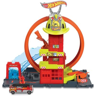 Hot Wheels City Super remiza strażacka z pętlą HKX41 Hot Wheels City Super remiza strażacka z pętlą HKX41