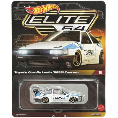 HOT WHEELS ELITE 64 TOYOTA COROLLA LEVIN AE86 CUSTOM JCV06 HOT WHEELS ELITE 64 TOYOTA COROLLA LEVIN AE86 CUSTOM JCV06