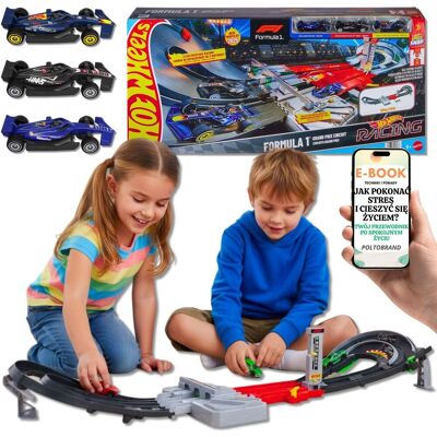 HOT WHEELS GRAND PRIX F1 ZESTAW TOR + 3 SAMOCHODY WYŚCIGOWE DLA DZIECI 5+ PREZENT DLA SYNA WNUKA NA ŚWIĘTA + EBOOK-1 HOT WHEELS GRAND PRIX F1 ZESTAW TOR + 3 SAMOCHODY WYŚCIGOWE DLA DZIECI 5+ PREZENT DLA SYNA WNUKA NA ŚWIĘTA + EBOOK-1