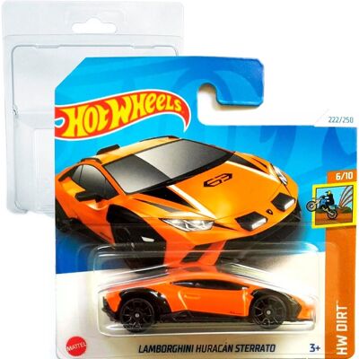 Hot Wheels Lamborghini Huracan Sterrato - HW Dirt 6/10 - HRY87 - krótka karta - sportowy samochód - pomarańczowy - Mattel 2024-1:64 Hot Wheels Lamborghini Huracan Sterrato - HW Dirt 6/10 - HRY87 - krótka karta - sportowy samochód - pomarańczowy - Mattel 2024-1:64