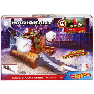Mattel Hot Wheels, Mario Kart, Starcie z wrogiem Boo's Spooky Sprint tor Mattel Hot Wheels, Mario Kart, Starcie z wrogiem Boo's Spooky Sprint tor