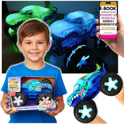 HOT WHEELS Mega Wrex Zdalnie Sterowany Efekty Świetlne i Dźwiękowe PREZENT ŚWIĄTECZNY DLA CHŁOPCA SYNA + EBOOK-3 HOT WHEELS Mega Wrex Zdalnie Sterowany Efekty Świetlne i Dźwiękowe PREZENT ŚWIĄTECZNY DLA CHŁOPCA SYNA + EBOOK-3