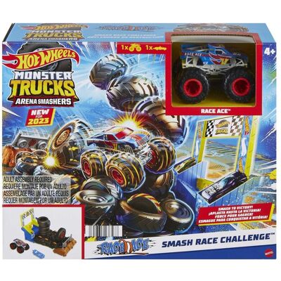 Mattel Hot Wheels, Monster Trucks Arena Smashers Race Ace Wieża Opon Podstawowe Wyzwanie Zestaw, Hnb89 Mattel Hot Wheels, Monster Trucks Arena Smashers Race Ace Wieża Opon Podstawowe Wyzwanie Zestaw, Hnb89