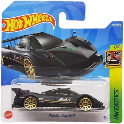 Hot Wheels - Pagani Zonda R - HW Exotics 7/10 - HCT02 - Short Card - samochód sportowy - czarny - Mattel 2022 Hot Wheels - Pagani Zonda R - HW Exotics 7/10 - HCT02 - Short Card - samochód sportowy - czarny - Mattel 2022
