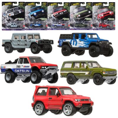Hot Wheels Premium Car Culture TerraTrek Zestaw 5 Aut Hummer H1, Mitsubishi Pajero Evolution,Toyota Land Cruiser,Datsun King Cab Baja Custom, 2020 J.. Hot Wheels Premium Car Culture TerraTrek Zestaw 5 Aut Hummer H1, Mitsubishi Pajero Evolution,Toyota Land Cruiser,Datsun King Cab Baja Custom, 2020 J..