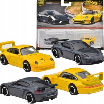 HOT WHEELS PREMIUM CULTURE CAR 2-PACK PORSCHE 993 GT2/ PORSCHE 718 CAYMAN HOT WHEELS PREMIUM CULTURE CAR 2-PACK PORSCHE 993 GT2/ PORSCHE 718 CAYMAN