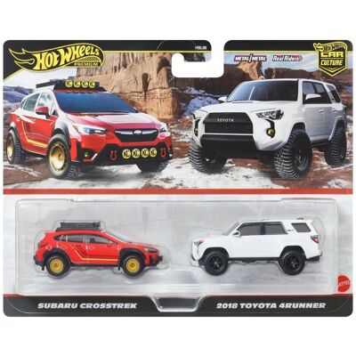 HOT WHEELS PREMIUM SUBARU CROSSTREK + 2018 TOYOTA 4RUNNER 1:64 JBK98 NOWY MODEL METALOWY HOT WHEELS PREMIUM SUBARU CROSSTREK + 2018 TOYOTA 4RUNNER 1:64 JBK98 NOWY MODEL METALOWY