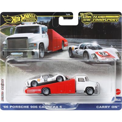Hot Wheels Premium Team Transport '66 Porsche 906 Carrera 6 i Carry On HRV47 Hot Wheels Premium Team Transport '66 Porsche 906 Carrera 6 i Carry On HRV47
