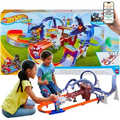 Hot Wheels Spider-Man Raceverse – Tor Z Ruchem Doc Ock, 2 Autka, Start Rakietowy Super Zabawa Dla Dzieci 4+ 1–2 Graczy + Ebook-1 Hot Wheels Spider-Man Raceverse – Tor Z Ruchem Doc Ock, 2 Autka, Start Rakietowy Super Zabawa Dla Dzieci 4+ 1–2 Graczy + Ebook-1
