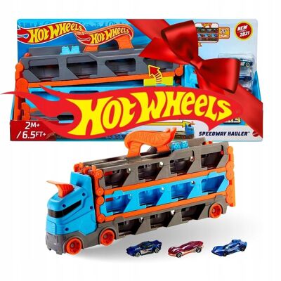 Hot Wheels Tor Wyścigowy Transporter 2W1 Wielofunkcyjny Mattel Prezent Hot Wheels Tor Wyścigowy Transporter 2W1 Wielofunkcyjny Mattel Prezent