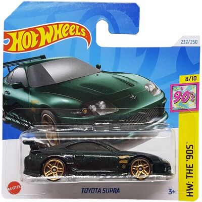 Hot Wheels Toyota Supra HW: The 90's 8/10 (232/250) HTB09 zielony 2024 + Frikimonkey Short Card Protector Hot Wheels Toyota Supra HW: The 90's 8/10 (232/250) HTB09 zielony 2024 + Frikimonkey Short Card Protector