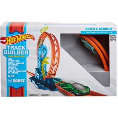 Mattel Hot Wheels Track Builder Pętla z przyspieszeniem, Tor do rozbudowy, dla dzieci 4+ GLC90 Mattel Hot Wheels Track Builder Pętla z przyspieszeniem, Tor do rozbudowy, dla dzieci 4+ GLC90