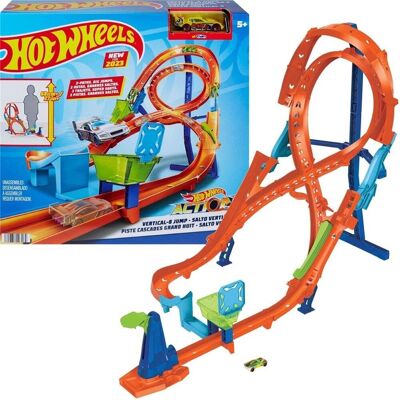 Mattel HOT WHEELS ZESTAW PIONOWY TOR ÓSEMKA SALTO + autko HMB15 na PREZENT !!! Mattel HOT WHEELS ZESTAW PIONOWY TOR ÓSEMKA SALTO + autko HMB15 na PREZENT !!!