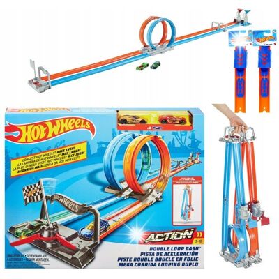 HOT WHEELS ZESTAW PODWÓJNY TOR Z PĘTLĄ GFH85 SAMOCHODY AUTKA W ZESTAWIE HOT WHEELS ZESTAW PODWÓJNY TOR Z PĘTLĄ GFH85 SAMOCHODY AUTKA W ZESTAWIE