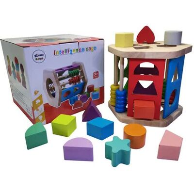Inny producent Inteligenta Drewniana Układanka Montessori Sorter Geometria Wzory Liczydło Inny producent Inteligenta Drewniana Układanka Montessori Sorter Geometria Wzory Liczydło