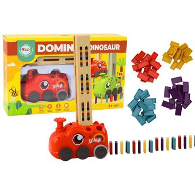 Lean Toys INTERAKTYWNA ZABAWKA DINOZAUR DOMINO DLA DZIECI Lean Toys INTERAKTYWNA ZABAWKA DINOZAUR DOMINO DLA DZIECI