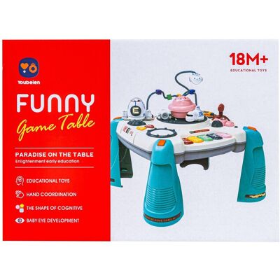 Lean Toys INTERAKTYWNY 2W1 STOLIK DLA DZIECI CZERWONY Lean Toys INTERAKTYWNY 2W1 STOLIK DLA DZIECI CZERWONY
