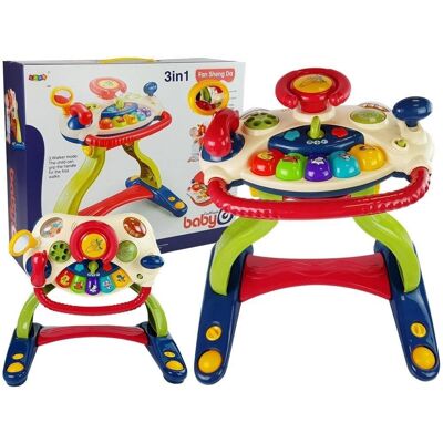 Import LEANToys Interaktywny Chodzik Tablica Kierownica 3 w 1 Dźwięk Melodie Telefon Zwierzątka Dla Niemowląt Import LEANToys Interaktywny Chodzik Tablica Kierownica 3 w 1 Dźwięk Melodie Telefon Zwierzątka Dla Niemowląt
