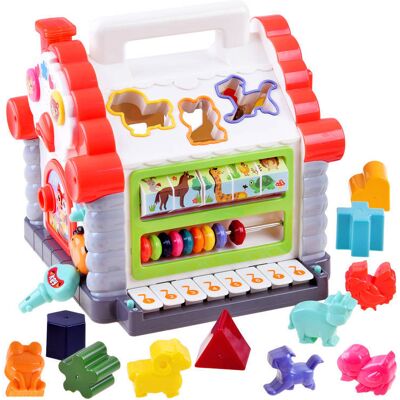 Hola Interaktywny Domek Sorter Klocki Zwierzątka Za3518 Hola Interaktywny Domek Sorter Klocki Zwierzątka Za3518