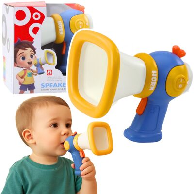 Lean Toys INTERAKTYWNY MEGAFON DLA DZIECI ZMIANA GŁOSU Lean Toys INTERAKTYWNY MEGAFON DLA DZIECI ZMIANA GŁOSU