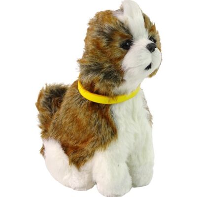 Lean Toys Interaktywny Piesek Rasy Shitzu Pluszowy + Żółta Obroża Lean Toys Interaktywny Piesek Rasy Shitzu Pluszowy + Żółta Obroża