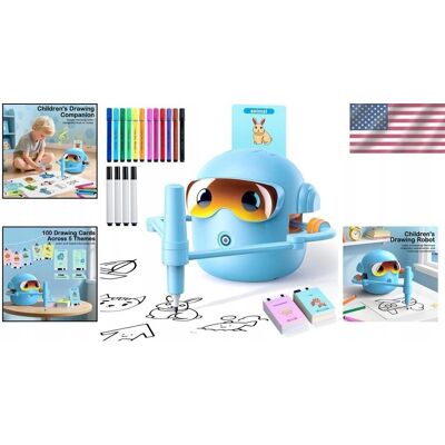 Inny producent INTERAKTYWNY RYSUNEK ROBOT DLA DZIECI EDUKACYJNY ZESTAW + MARKERÓW 1800 MAH Inny producent INTERAKTYWNY RYSUNEK ROBOT DLA DZIECI EDUKACYJNY ZESTAW + MARKERÓW 1800 MAH