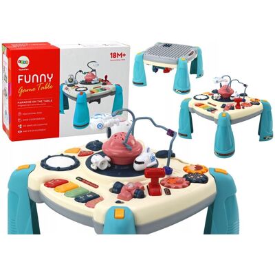Bemi Interaktywny Stolik Edukacyjny 2w1 Kosmos Pianinko Panel Niebieski Bemi Interaktywny Stolik Edukacyjny 2w1 Kosmos Pianinko Panel Niebieski