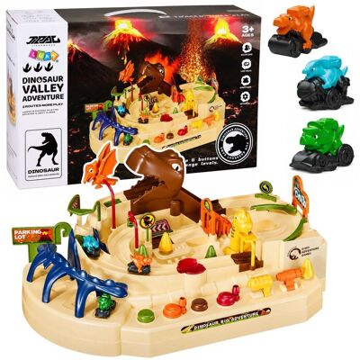 Lean Toys Interaktywny Tor Zręcznościowy Manualny Z Dinozaurami 8 Wyzwań Pojazdy Lean Toys Interaktywny Tor Zręcznościowy Manualny Z Dinozaurami 8 Wyzwań Pojazdy