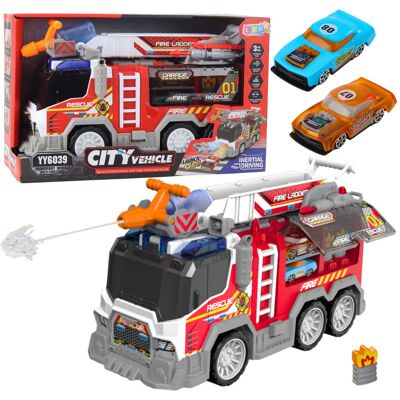 Lean Toys INTERAKTYWNY ZABAWKOWY SAMOCHOD STRAZ ELEMENTAMI ŚWIATEŁ Lean Toys INTERAKTYWNY ZABAWKOWY SAMOCHOD STRAZ ELEMENTAMI ŚWIATEŁ