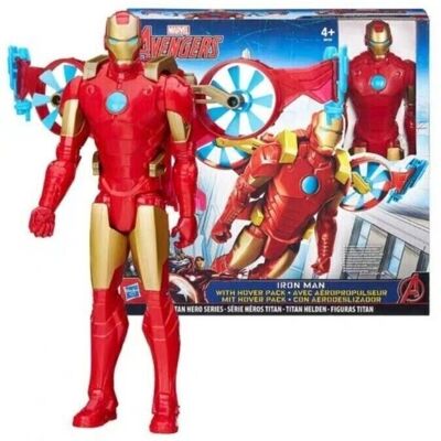Iron Man Figurka 30,5cm Z Serii Marvel Titan Hero Z Pakietem Hover Hasbro Iron Man Figurka 30,5cm Z Serii Marvel Titan Hero Z Pakietem Hover Hasbro