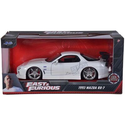 Jada Toys Jada Szybcy i Wściekli F&F1993; Mazda RX-7 biała - 98499 Jada Toys Jada Szybcy i Wściekli F&F1993; Mazda RX-7 biała - 98499