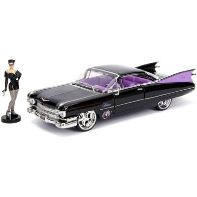 Jada Toys 1: 24 1959 Cadillac W/Catwoman Figure Jada Toys 1: 24 1959 Cadillac W/Catwoman Figure