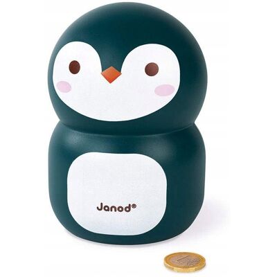 Inny producent Janod Drewniana Skarbonka Pingwin dla Dzieci 15 CM Inny producent Janod Drewniana Skarbonka Pingwin dla Dzieci 15 CM