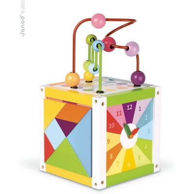Janod, kostka edukacyjna drewniana Multi Activity Box Janod, kostka edukacyjna drewniana Multi Activity Box