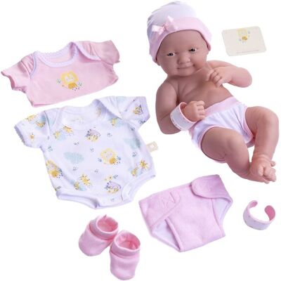JC Toys (18543_A) noworodek, 36 cm, z 8 akcesoriami JC Toys (18543_A) noworodek, 36 cm, z 8 akcesoriami
