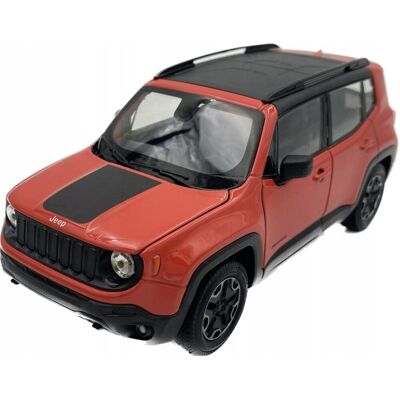 Jeep Renegade Red Model 24071 Welly 1:24 Jeep Renegade Red Model 24071 Welly 1:24