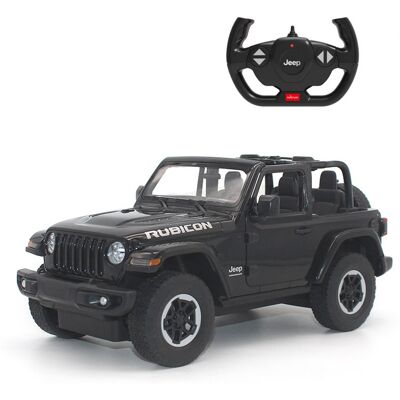 Jeep Wrangler JL R/C skala 1:14 Rastar 79400 samochód sterowany czarny Jeep Wrangler JL R/C skala 1:14 Rastar 79400 samochód sterowany czarny