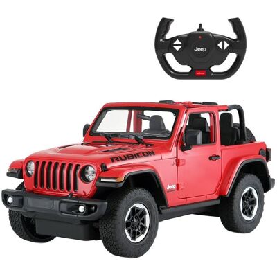 Jeep Wrangler JL R/C skala 1:14 Rastar 79400 samochód sterowany czerwony Jeep Wrangler JL R/C skala 1:14 Rastar 79400 samochód sterowany czerwony