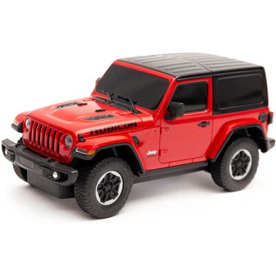 Jeep Wrangler JL skala 1:24 Rastar 79500 samochód sterowany czerwony Jeep Wrangler JL skala 1:24 Rastar 79500 samochód sterowany czerwony