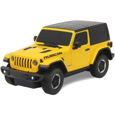 Jeep Wrangler JL skala 1:24 Rastar 79500 samochód sterowany żółty Jeep Wrangler JL skala 1:24 Rastar 79500 samochód sterowany żółty