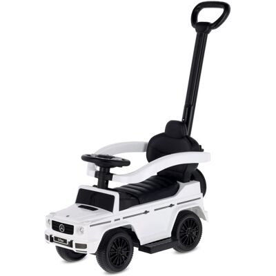 Sun Baby Jeździk Pchacz Auto Samochód Mercedes G Klasa Gumowe Koła Rączka Popychacz Biały Sun Baby Jeździk Pchacz Auto Samochód Mercedes G Klasa Gumowe Koła Rączka Popychacz Biały
