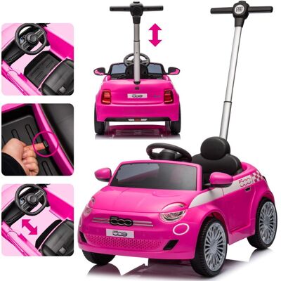 Sun Baby Jeździk Samochód Auto Pchacz Fiat 500 Prowadnik Samochód Dla Dzieci Dźwięk Różowy Sun Baby Jeździk Samochód Auto Pchacz Fiat 500 Prowadnik Samochód Dla Dzieci Dźwięk Różowy