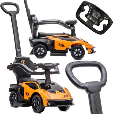Sun Baby Jeździk samochód auto z pchaczem Lamborghini Essenza SCV12 pomarańczowy Sun Baby Jeździk samochód auto z pchaczem Lamborghini Essenza SCV12 pomarańczowy