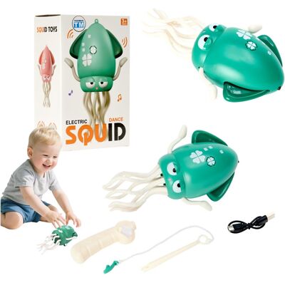Tadekmark kałamarnica OŚMIORNICA squid indukcyjna INTERAKTYWNA TAŃCZĄCA Z MUZYKĄ ZIELONA Tadekmark kałamarnica OŚMIORNICA squid indukcyjna INTERAKTYWNA TAŃCZĄCA Z MUZYKĄ ZIELONA